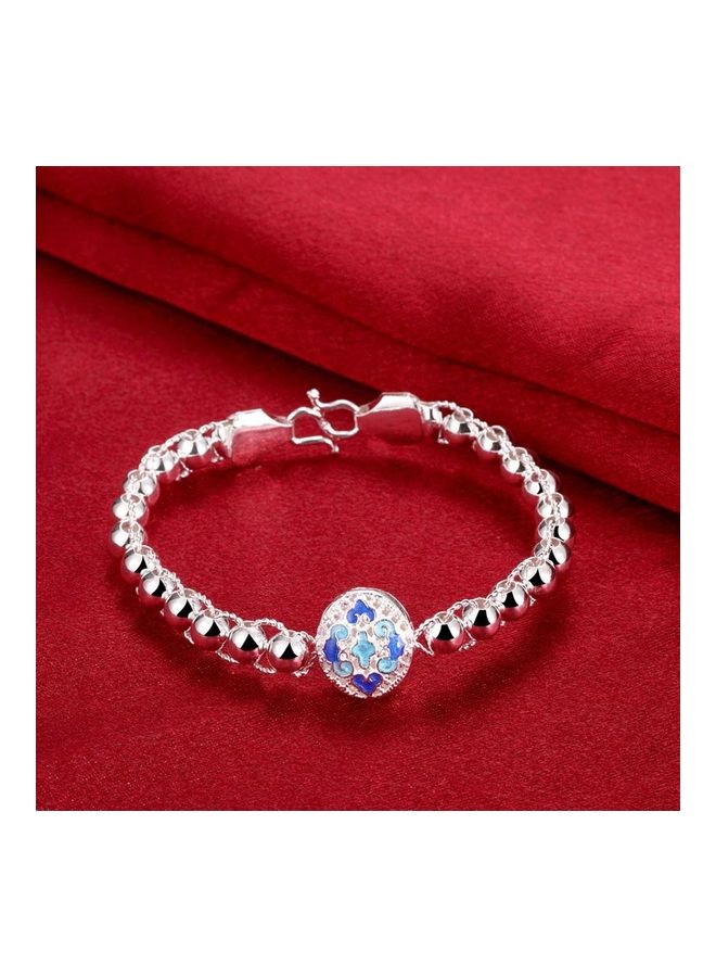 Perfii Rhodium Plated Cubic Ziron Stylish Bracelet - Image 4