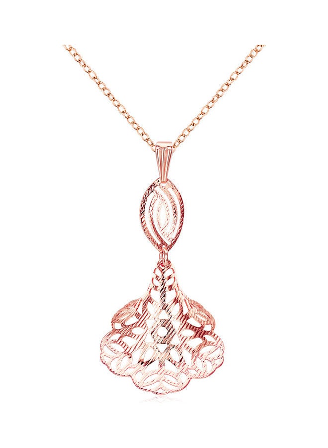 Perfii Rhodium Plated Ziron Studded Pendant Necklace - Image 1