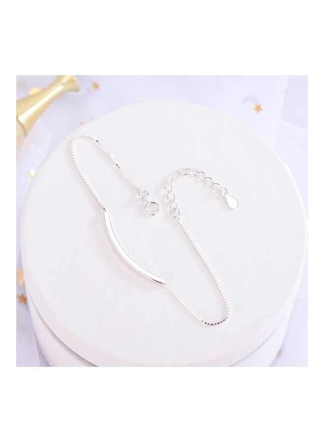 Perfii Rhodium Plated Cubic Ziron Stylish Bracelet - Image 4