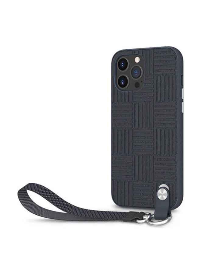 Moshi Slim Case With Wrist Strap For iPhone 13 Pro Max Midnight Blue - Image 2