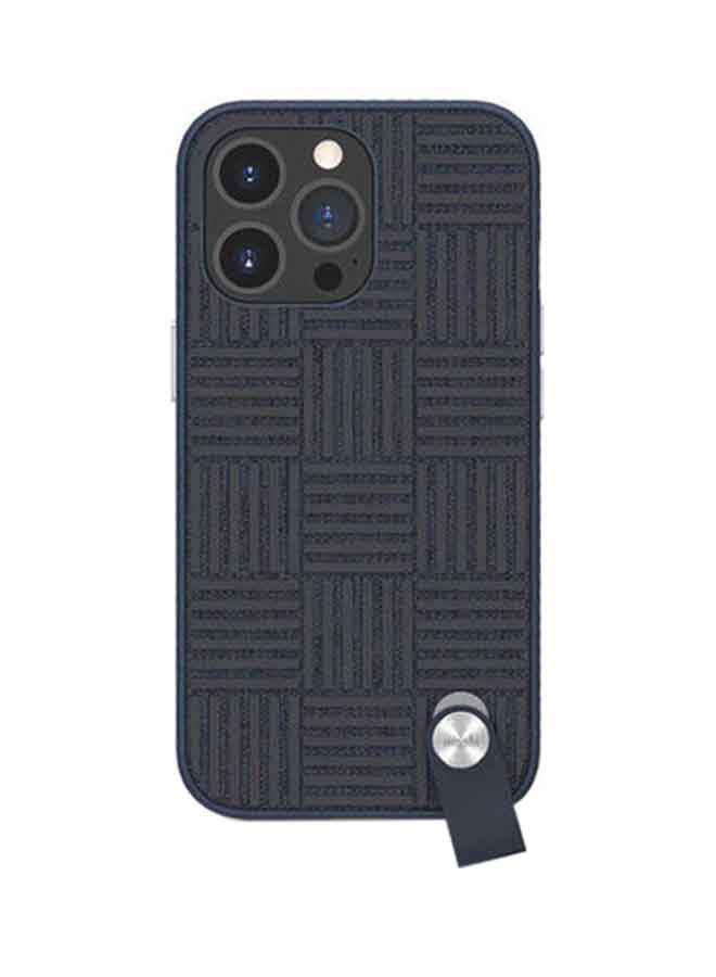 Moshi - Slim Case With Wrist Strap For iPhone 13 Pro Midnight Blue - Image 1