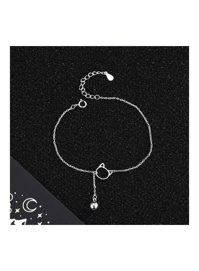 Perfii Rhodium Plated Cubic Ziron Stylish Bracelet - Image 4