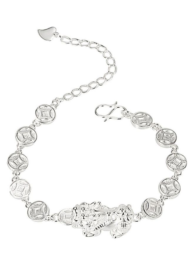 Perfii Rhodium Plated Cubic Ziron Stylish Bracelet - Image 1