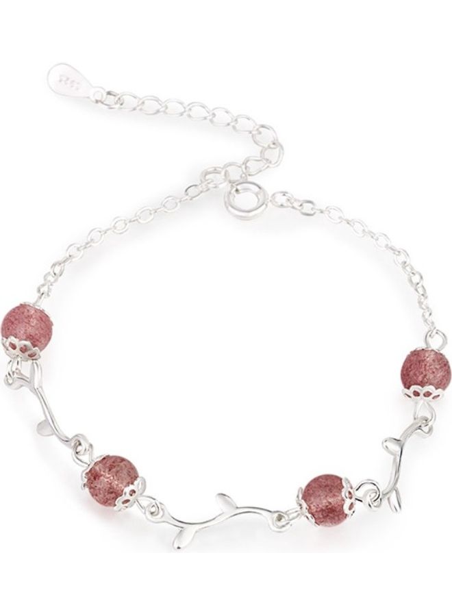 Perfii Rhodium Plated Cubic Ziron Stylish Bracelet - Image 1