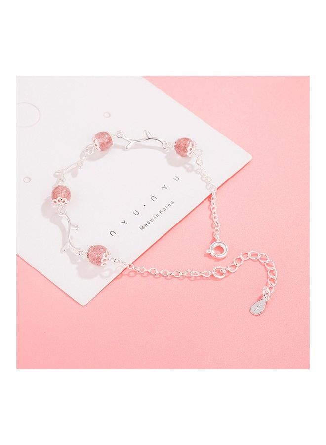 Perfii Rhodium Plated Cubic Ziron Stylish Bracelet - Image 2