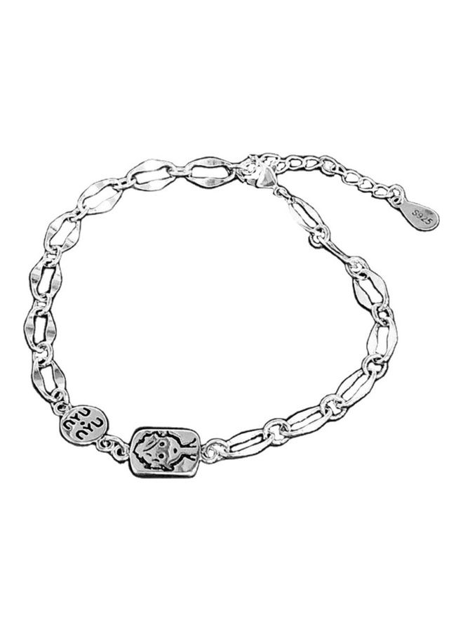 Perfii Rhodium Plated Cubic Ziron Stylish Bracelet - Image 1