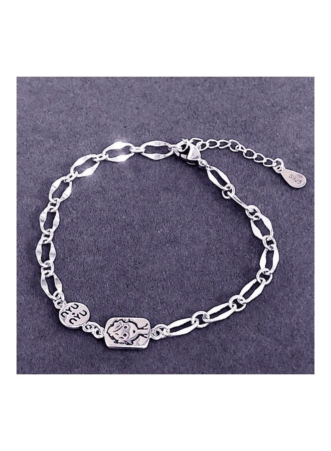 Perfii Rhodium Plated Cubic Ziron Stylish Bracelet - Image 2