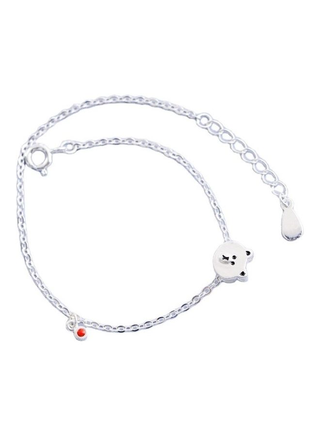 Perfii Rhodium Plated Cubic Ziron Stylish Bracelet - Image 1