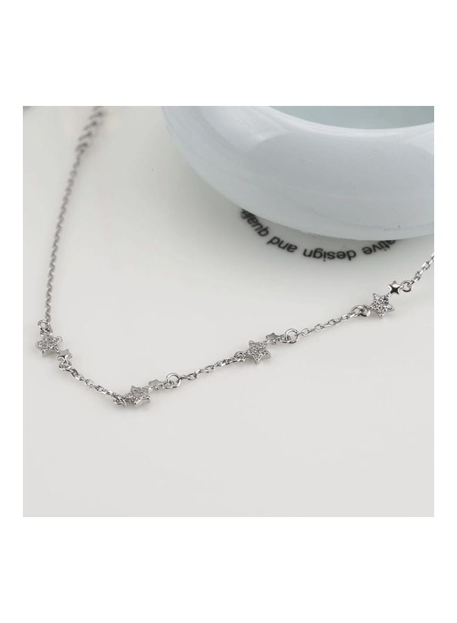 Perfii Rhodium Plated Cubic Ziron Stylish Bracelet - Image 2