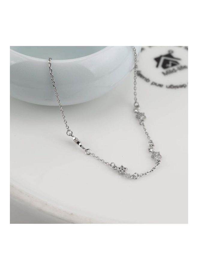 Perfii Rhodium Plated Cubic Ziron Stylish Bracelet - Image 3