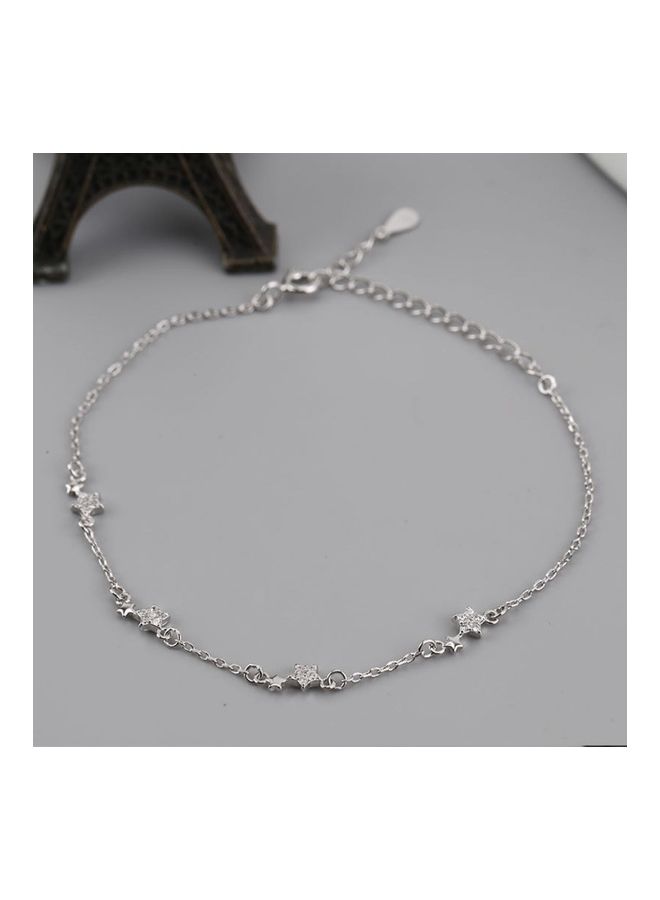 Perfii Rhodium Plated Cubic Ziron Stylish Bracelet - Image 5