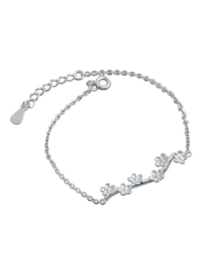 Perfii Rhodium Plated Cubic Ziron Stylish Bracelet - Image 1