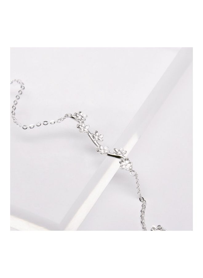 Perfii Rhodium Plated Cubic Ziron Stylish Bracelet - Image 2