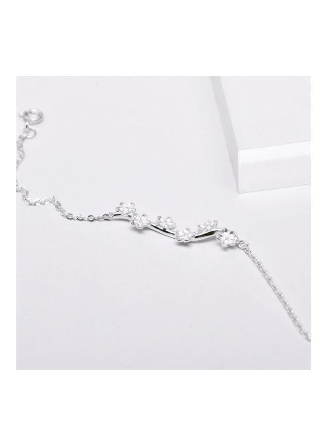 Perfii Rhodium Plated Cubic Ziron Stylish Bracelet - Image 3