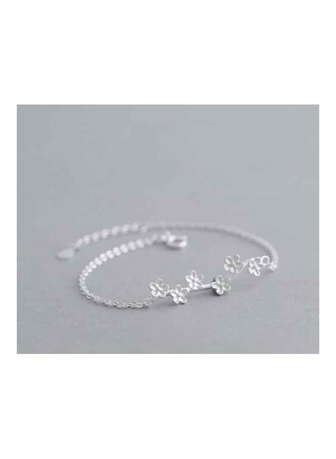 Perfii Rhodium Plated Cubic Ziron Stylish Bracelet - Image 4