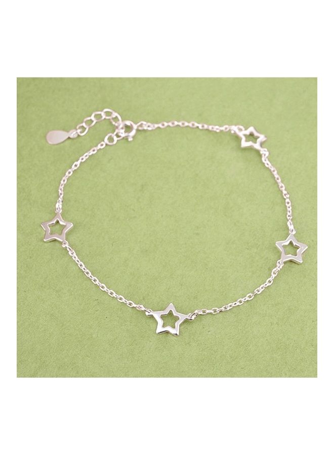 Perfii Rhodium Plated Cubic Ziron Stylish Bracelet - Image 5