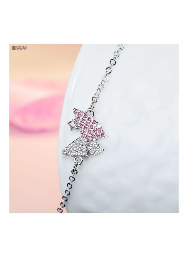 بيرفيي Rhodium Plated Cubic Ziron Stylish Bracelet - Image 2