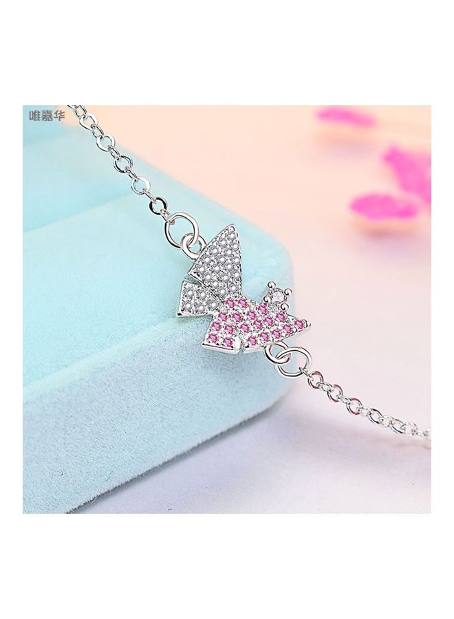 بيرفيي Rhodium Plated Cubic Ziron Stylish Bracelet - Image 3