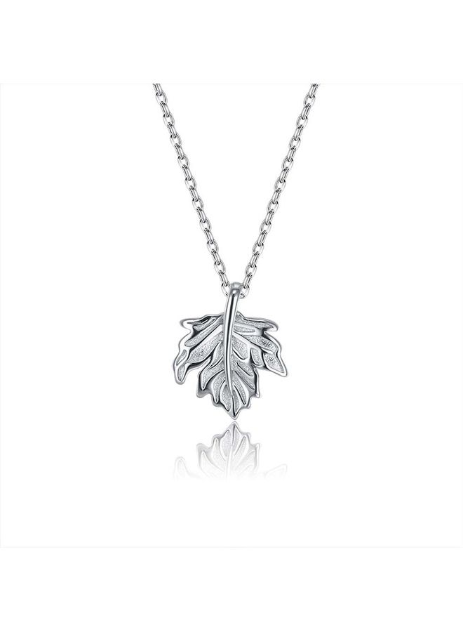 بيرفيي S925 Sterling Silver Crystal Studded Pendant Necklace - Image 1