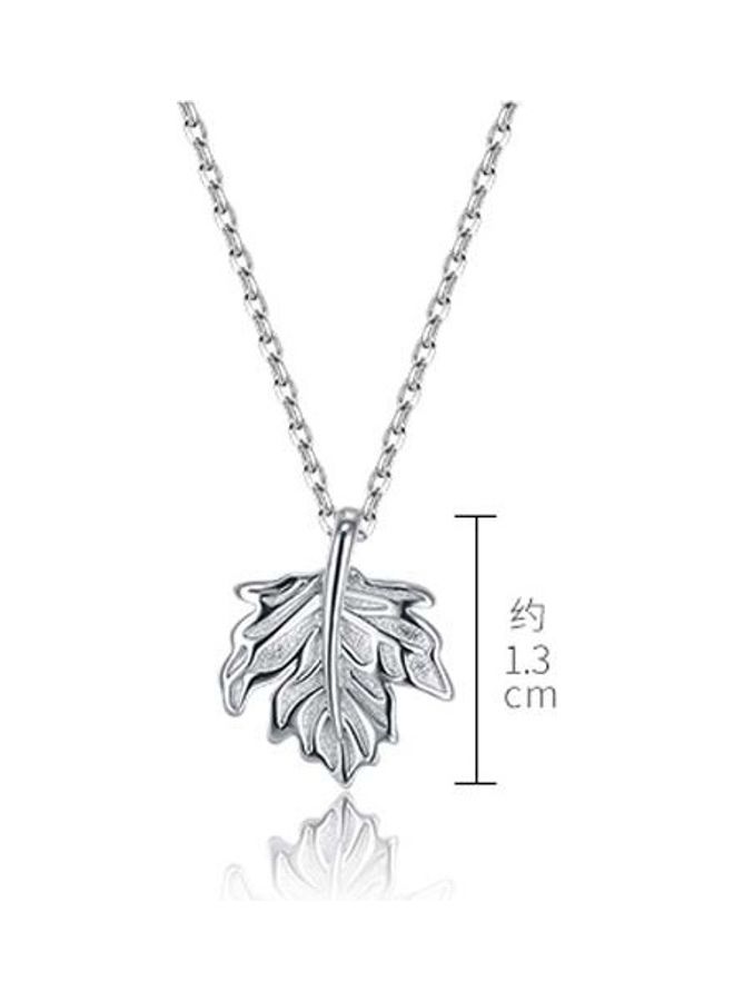 بيرفيي S925 Sterling Silver Crystal Studded Pendant Necklace - Image 2