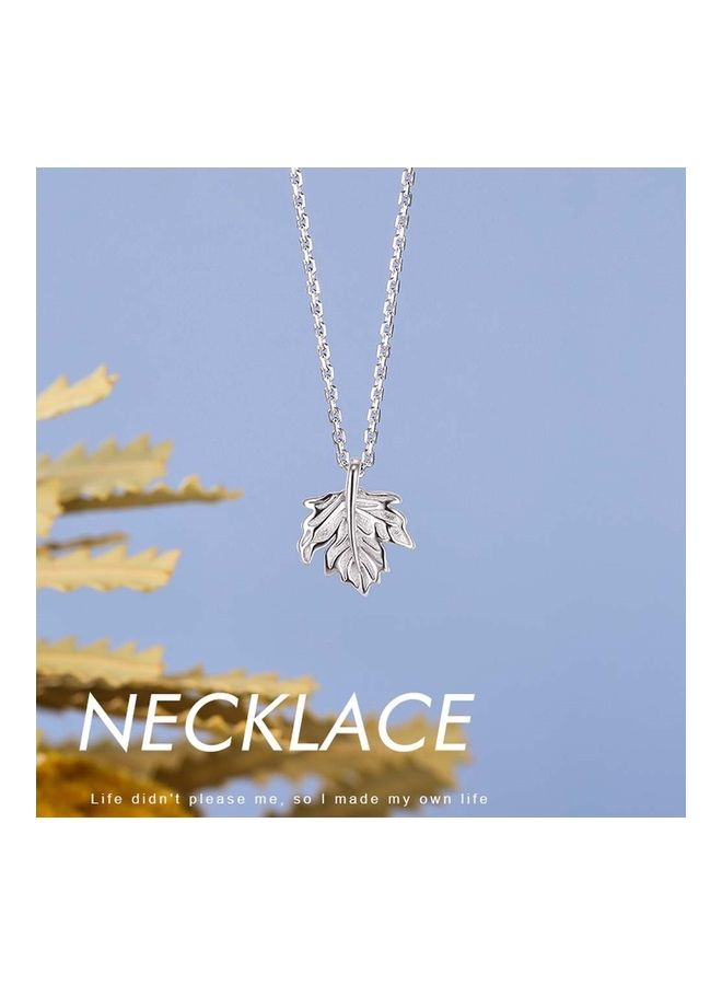 بيرفيي S925 Sterling Silver Crystal Studded Pendant Necklace - Image 5