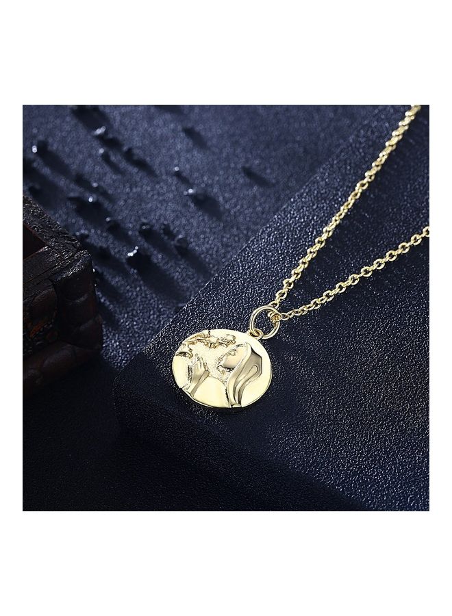 Perfii Rhodium Plated Ziron Studded Pendant Necklace - Image 5