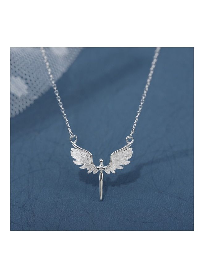 Perfii S925 Sterling Silver Crystal Studded Pendant Necklace - Image 3