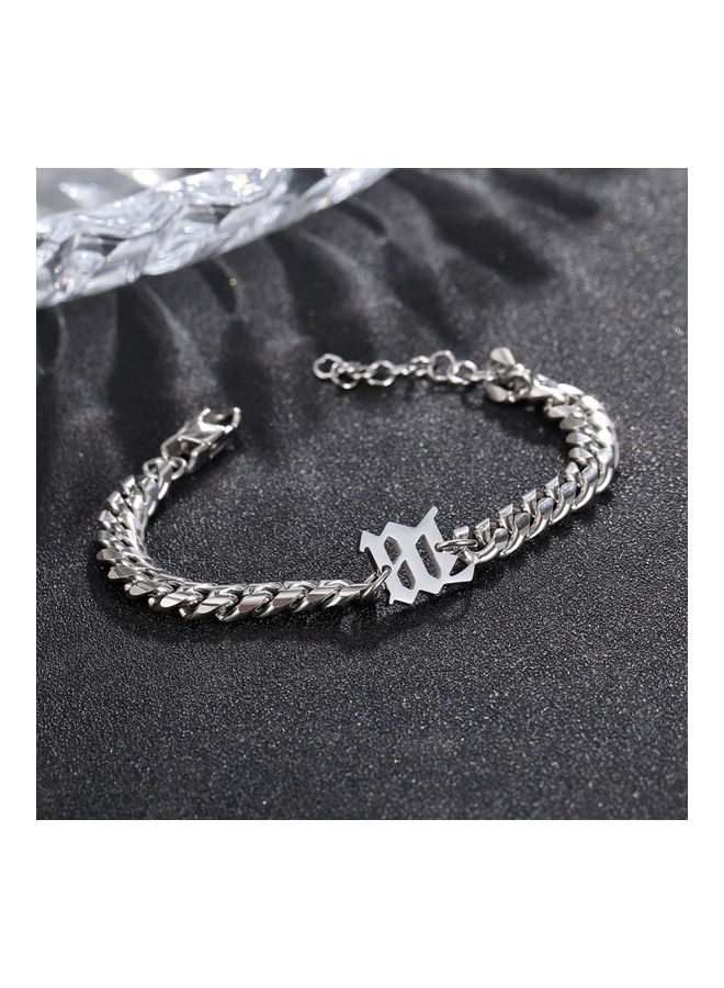 Perfii Rhodium Plated Cubic Ziron Stylish Bracelet - Image 3