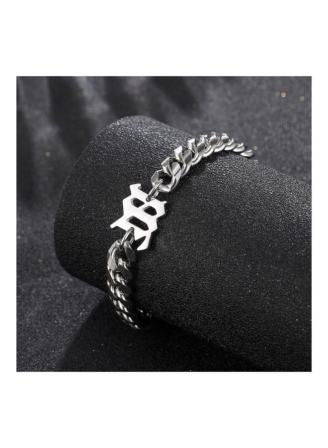 Perfii Rhodium Plated Cubic Ziron Stylish Bracelet - Image 4
