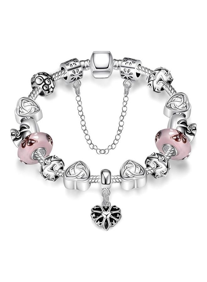 Perfii Rhodium Plated Cubic Ziron Stylish Bracelet - Image 1