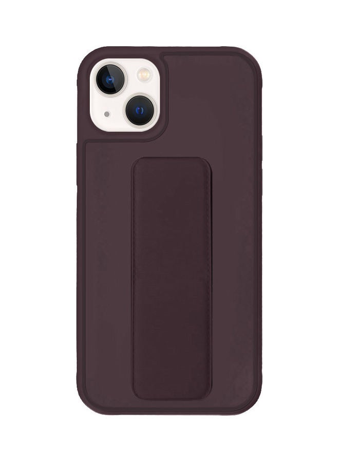 MARGOUN Protective Case Cover With Finger Grip Stand For iPhone 13 Maroon - Image 1