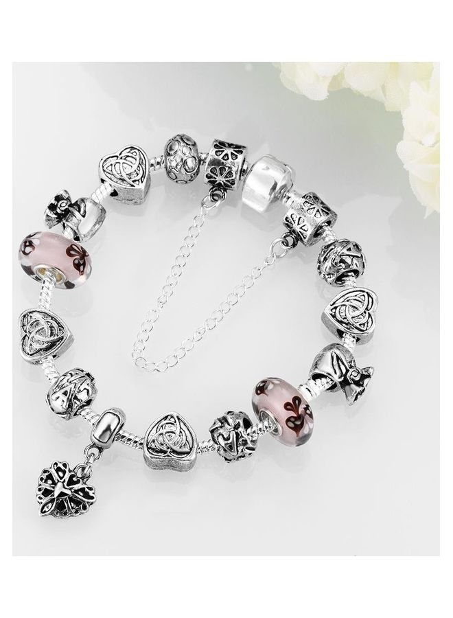 Perfii Rhodium Plated Cubic Ziron Stylish Bracelet - Image 3