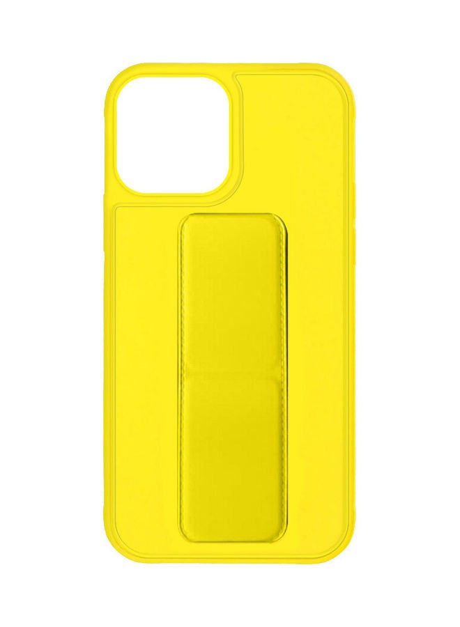 MARGOUN Protective Case Cover With Finger Grip Stand For iPhone 13 Pro Yellow - Image 3