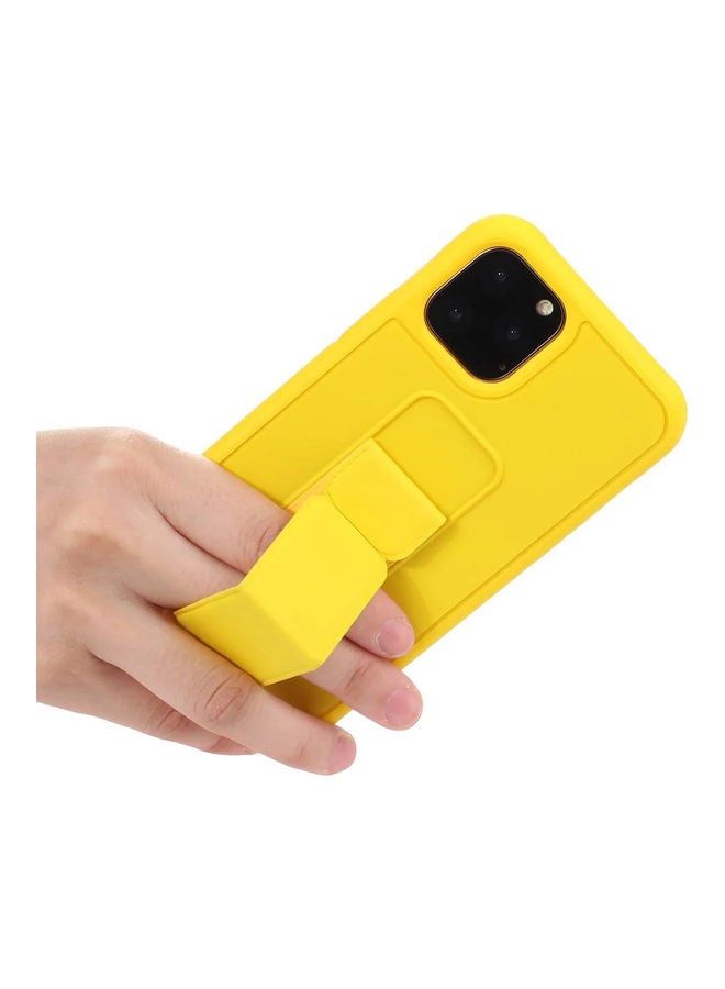 MARGOUN Protective Case Cover With Finger Grip Stand For iPhone 13 Pro Yellow - Image 4