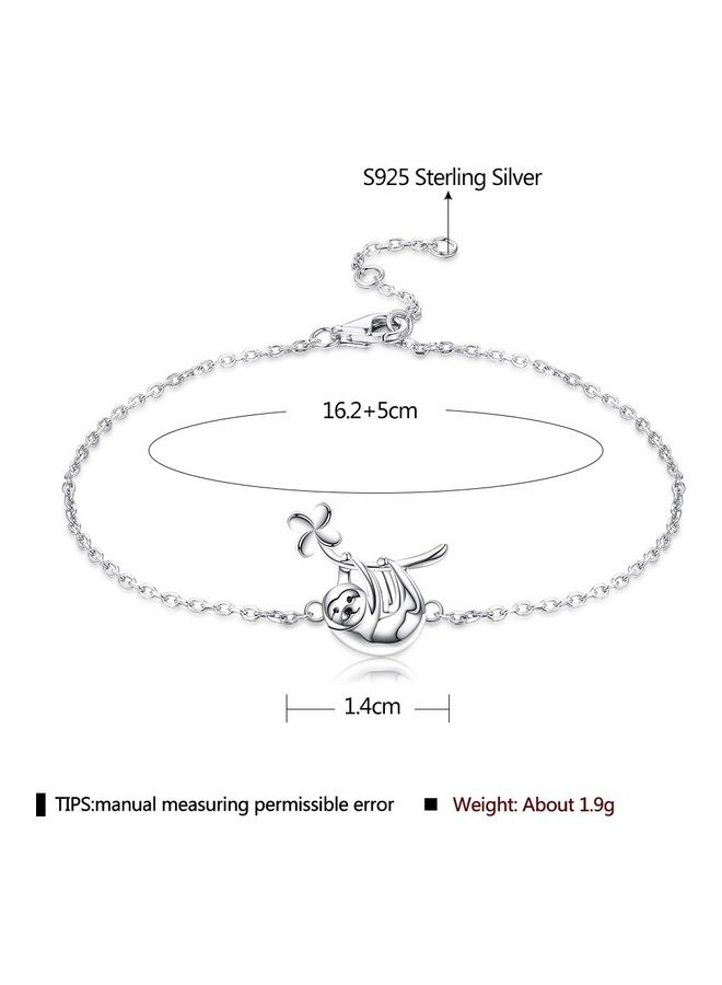 Perfii Rhodium Plated Cubic Ziron Stylish Bracelet - Image 2