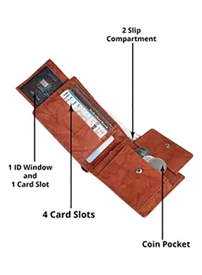 ماونت هود محفظة من الجلد الطبيعي طراز TCFTWLFL-ABTN1 بني - Image 4