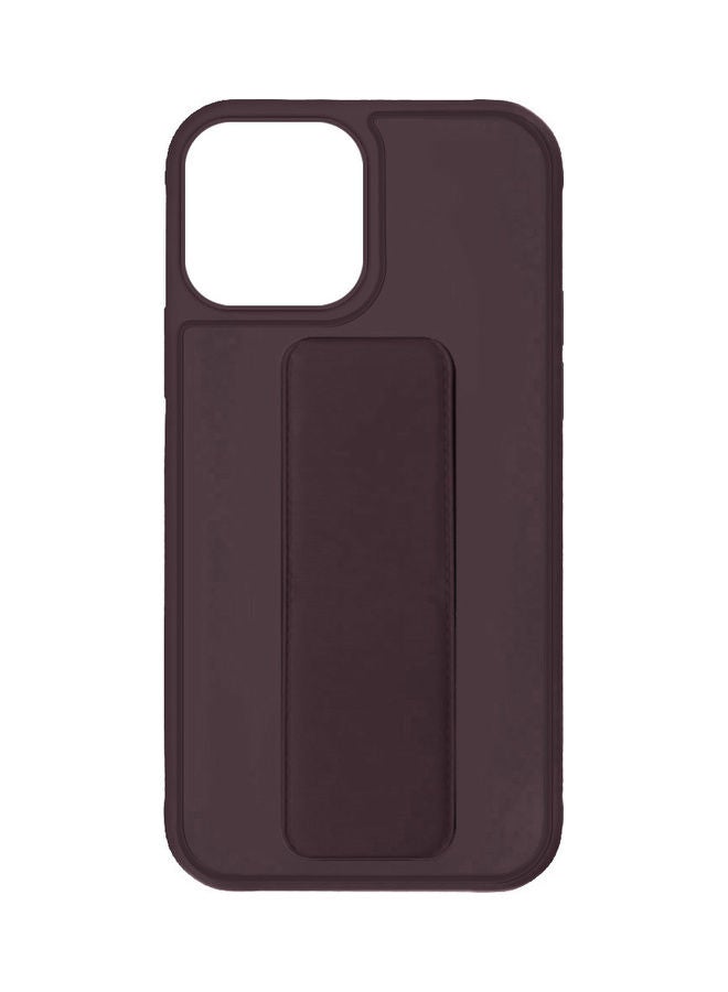MARGOUN - Protective Case Cover With Finger Grip Stand For iPhone 13 Pro Max Maroon - Image 1