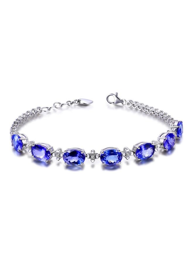 بيرفيي سوار أنيق مطلي بالروديوم من الزركون المكعب - Image 1