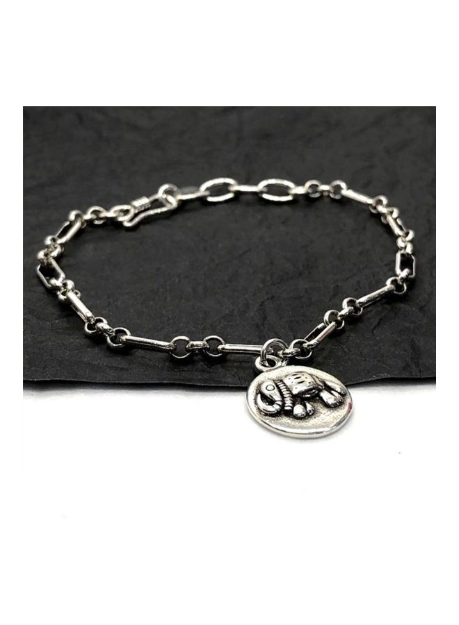 Perfii Rhodium Plated Cubic Ziron Stylish Bracelet - Image 5