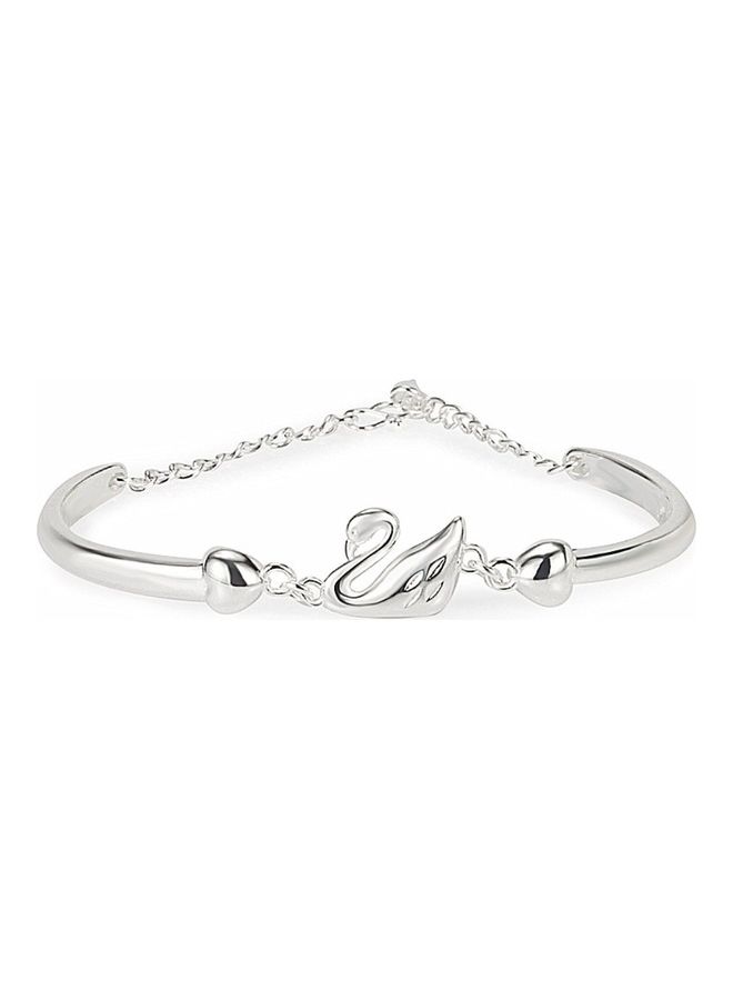 Perfii Rhodium Plated Cubic Ziron Stylish Bracelet - Image 1