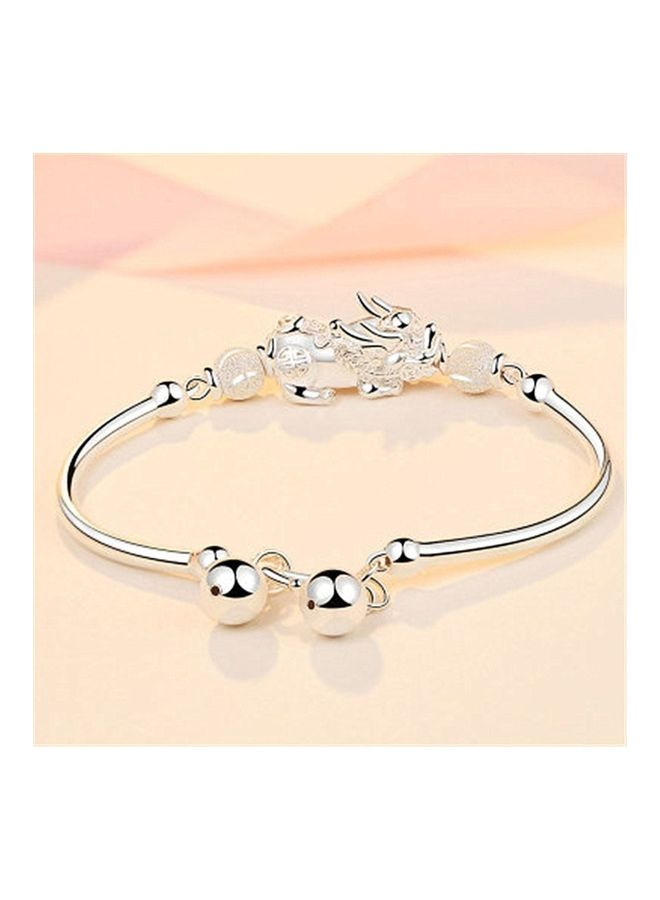 Perfii Rhodium Plated Cubic Ziron Stylish Bracelet - Image 2