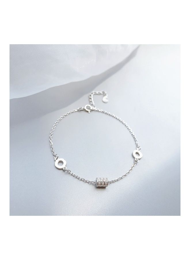 Perfii Rhodium Plated Cubic Ziron Stylish Bracelet - Image 3