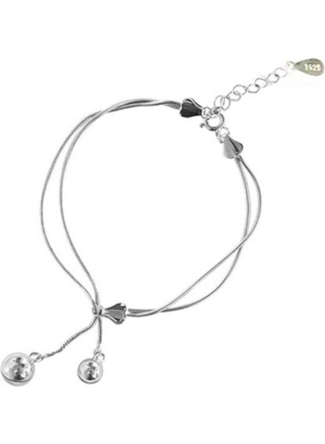 Perfii Rhodium Plated Cubic Ziron Stylish Bracelet - Image 2