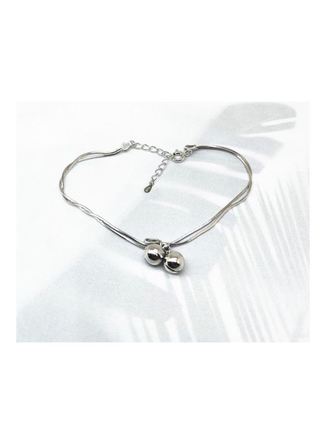Perfii Rhodium Plated Cubic Ziron Stylish Bracelet - Image 3