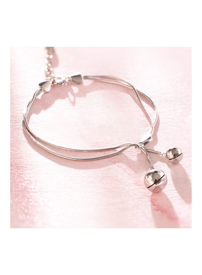 Perfii Rhodium Plated Cubic Ziron Stylish Bracelet - Image 5