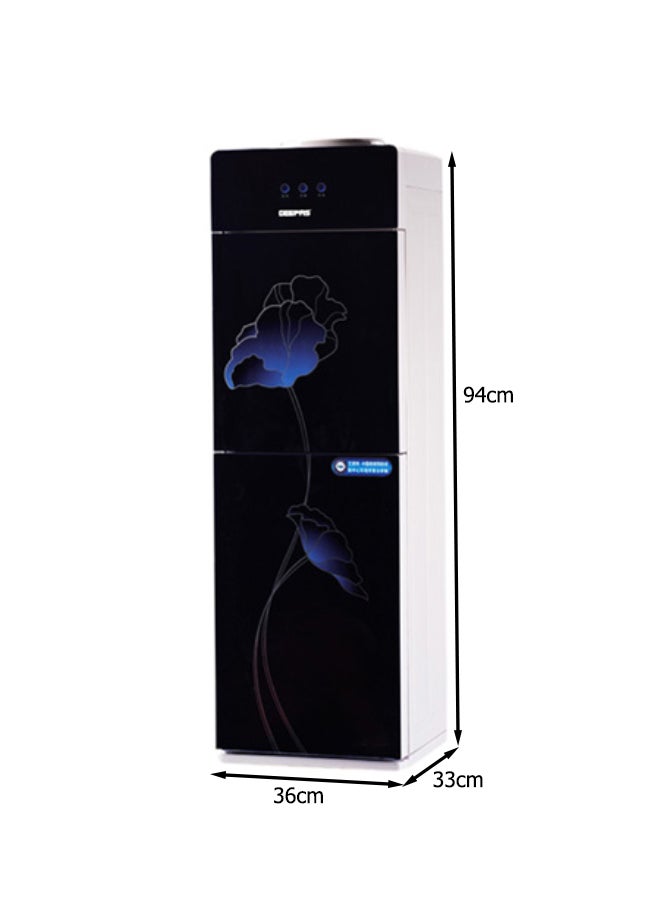 GEEPAS - Hot And Cold Top Loaded Water Dispenser | Compressor Cooling, Fast Cooling And 2 Taps, Hot And Cold| Cold Temperature: 5-10 Degrees Celsius; Hot Temperature: 85-95 Degrees Celsius| Perfect For Home And Office| Red GWD8343 - Image 1
