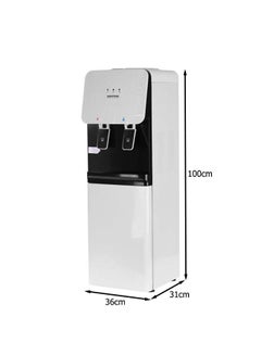 KRYPTON Hot & Cold Bottled Water Cooler Dispenser With Cabinet KNWD6155 White  - Image 2