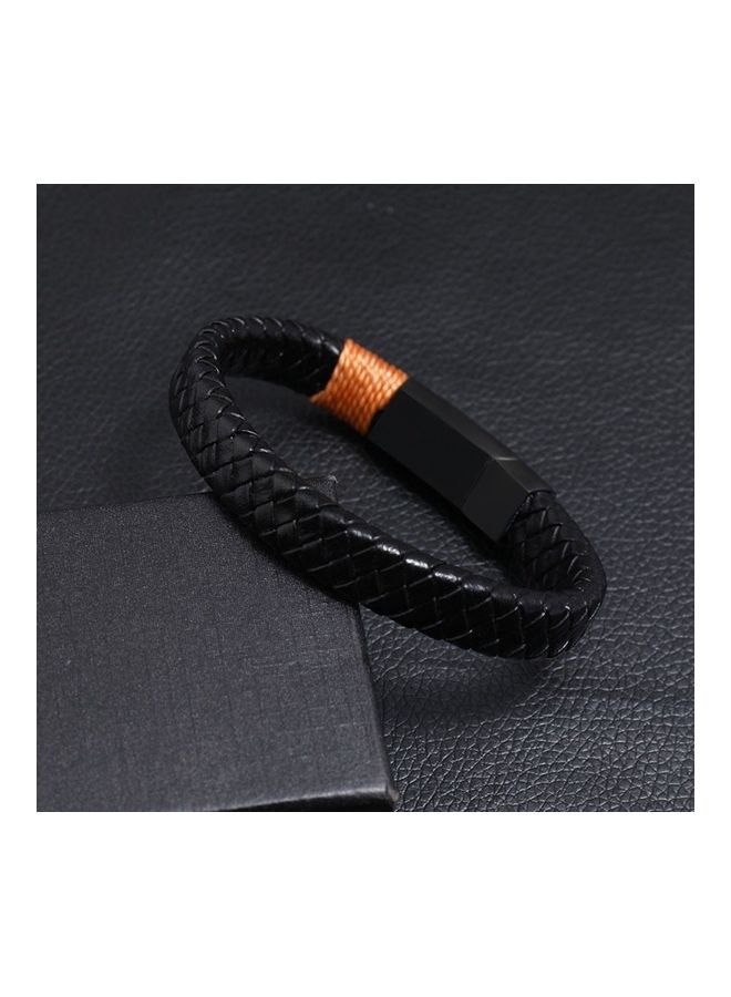 Perfii Genuine Leather Stylish Punk Casual Bracelet - Image 4