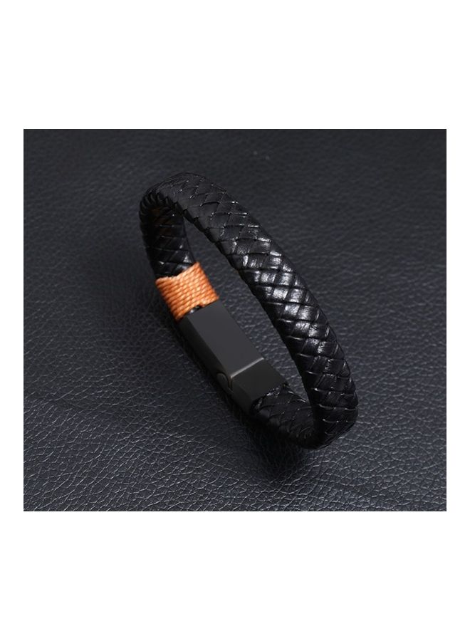 Perfii Genuine Leather Stylish Punk Casual Bracelet - Image 5