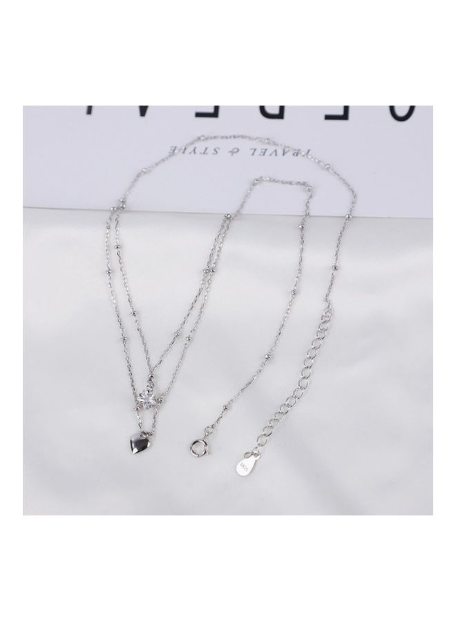 بيرفيي قلادة من الفضة الاسترلينية S925 مرصعة بالكريستال - Image 2